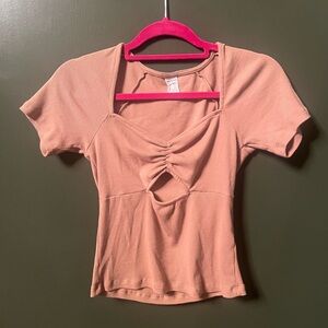 Melrose and Market Tan Crop Top